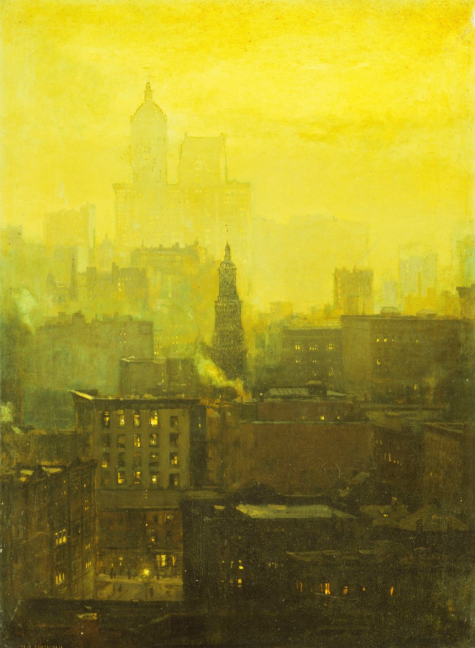 Nocturno Urbano de Paul Cornoyer