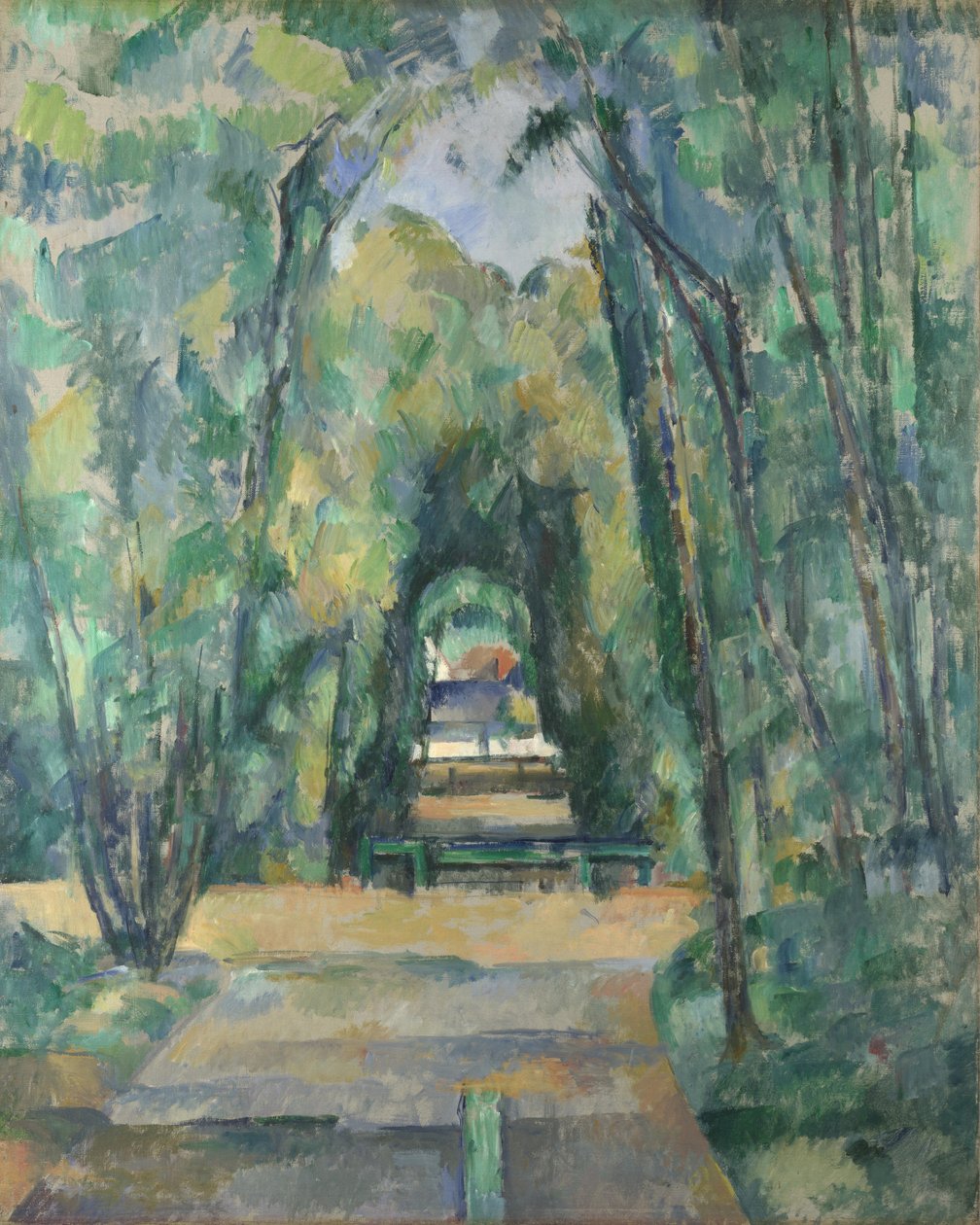 Avenida en Chantilly, 1888 de Paul Cézanne
