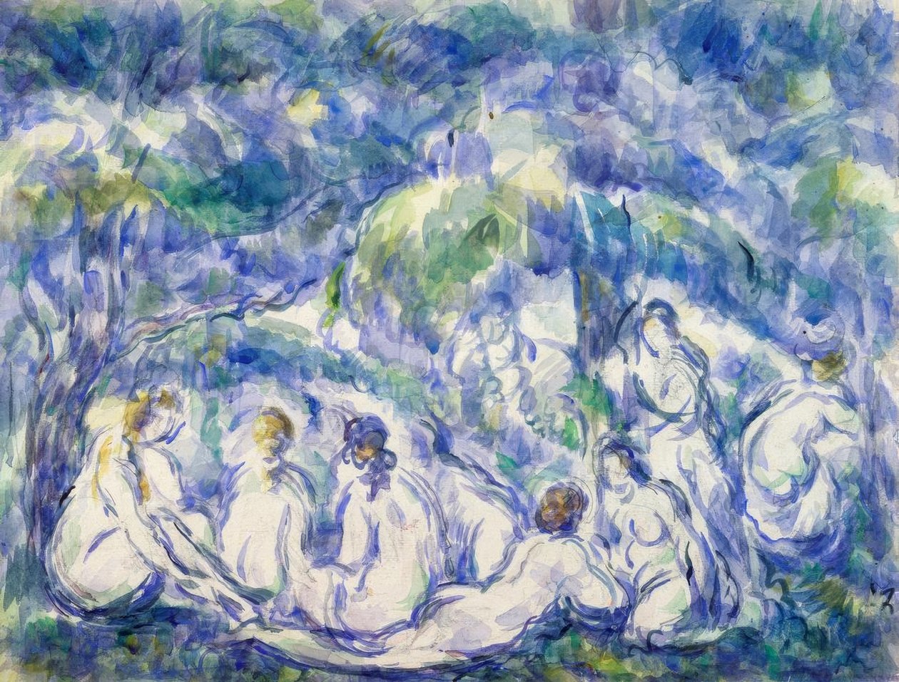 Bañistas de Paul Cézanne