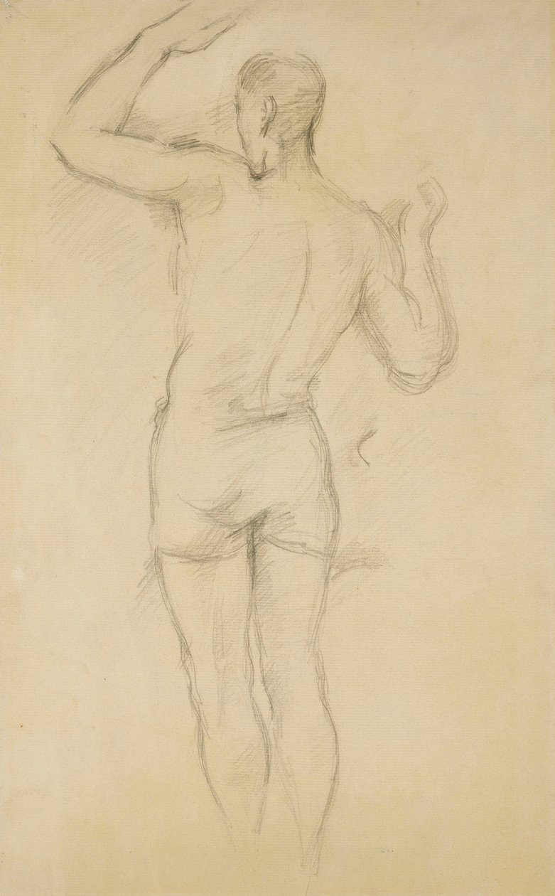 Bañista de pie, c. 1885-88 de Paul Cézanne