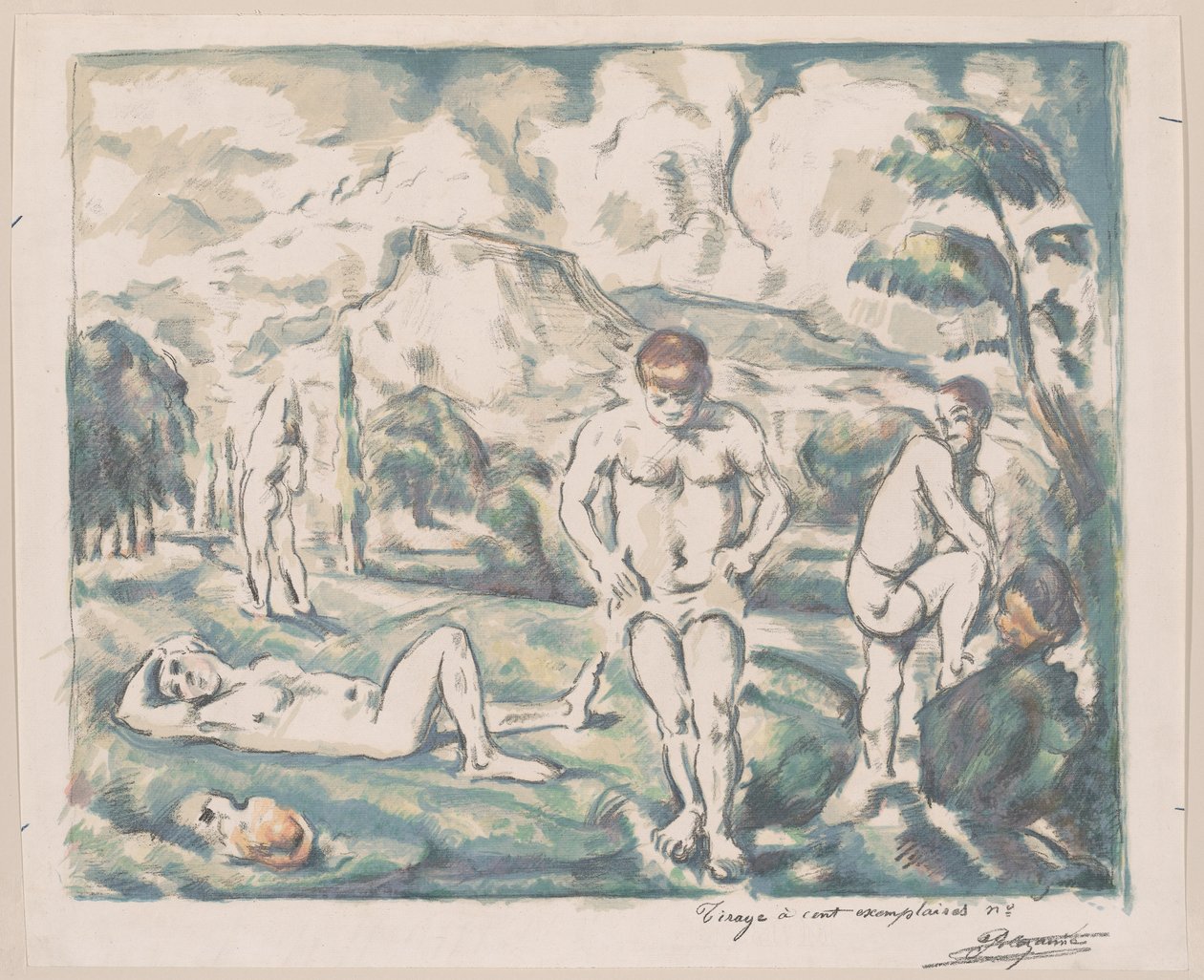 Bañistas de Paul Cézanne