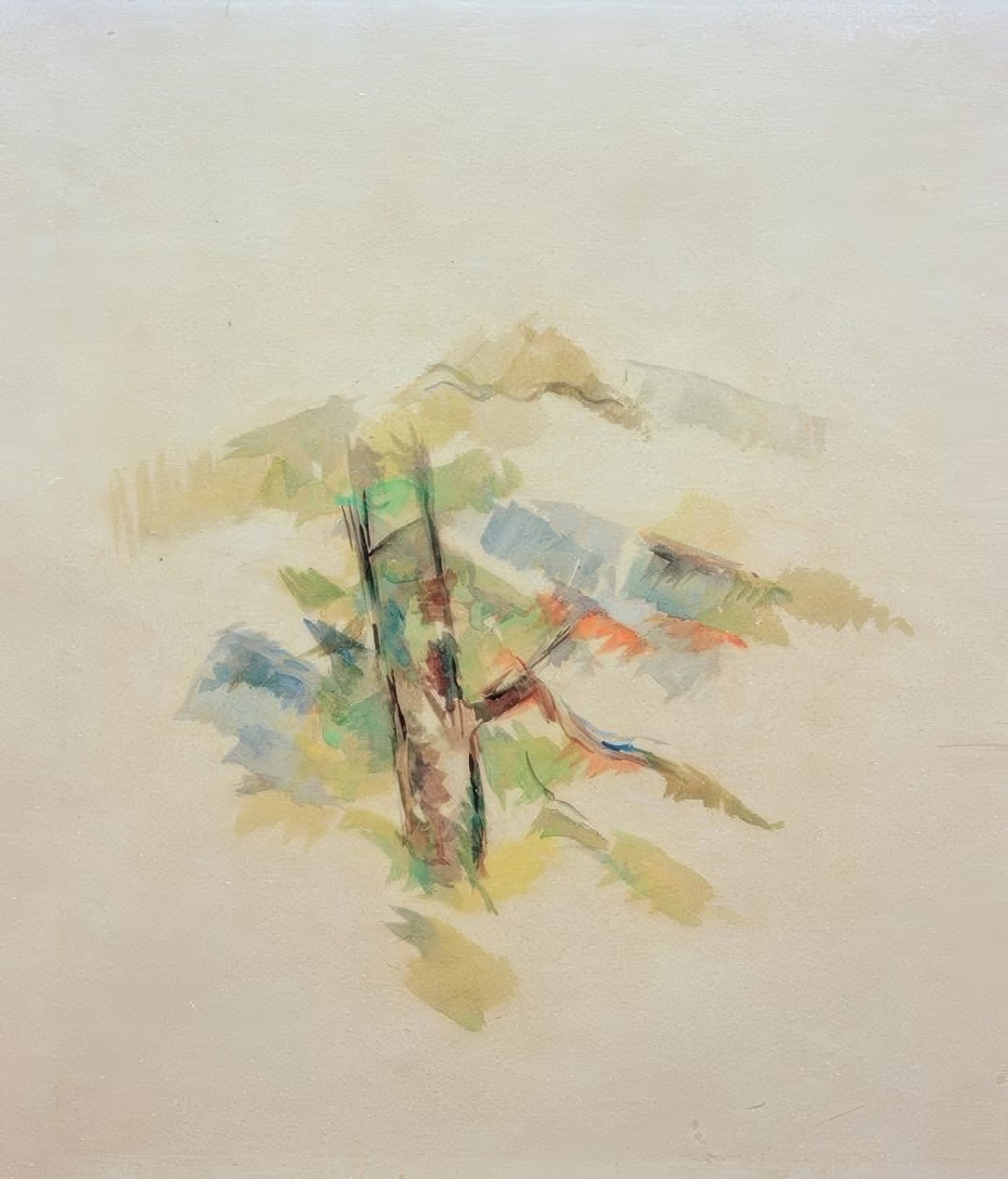 Estudio de árbol de Paul Cézanne