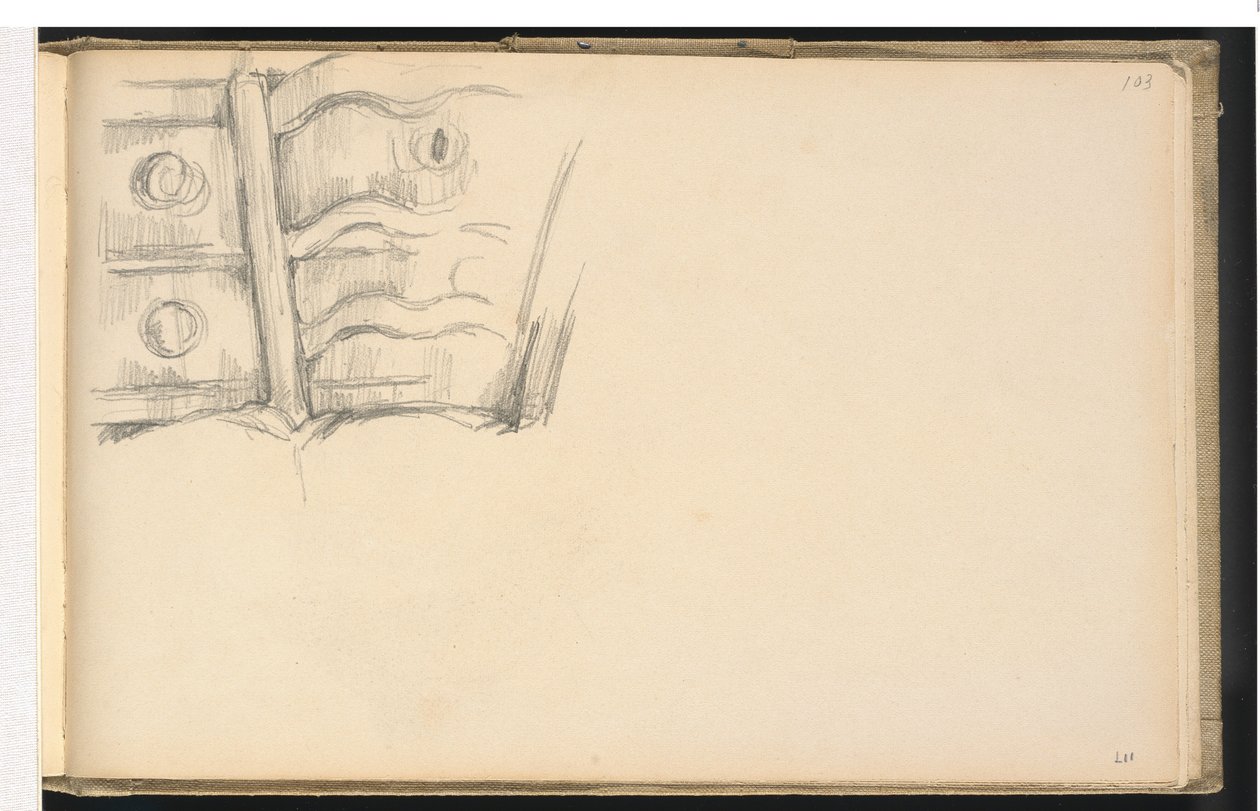 Silla y tocador de Paul Cézanne
