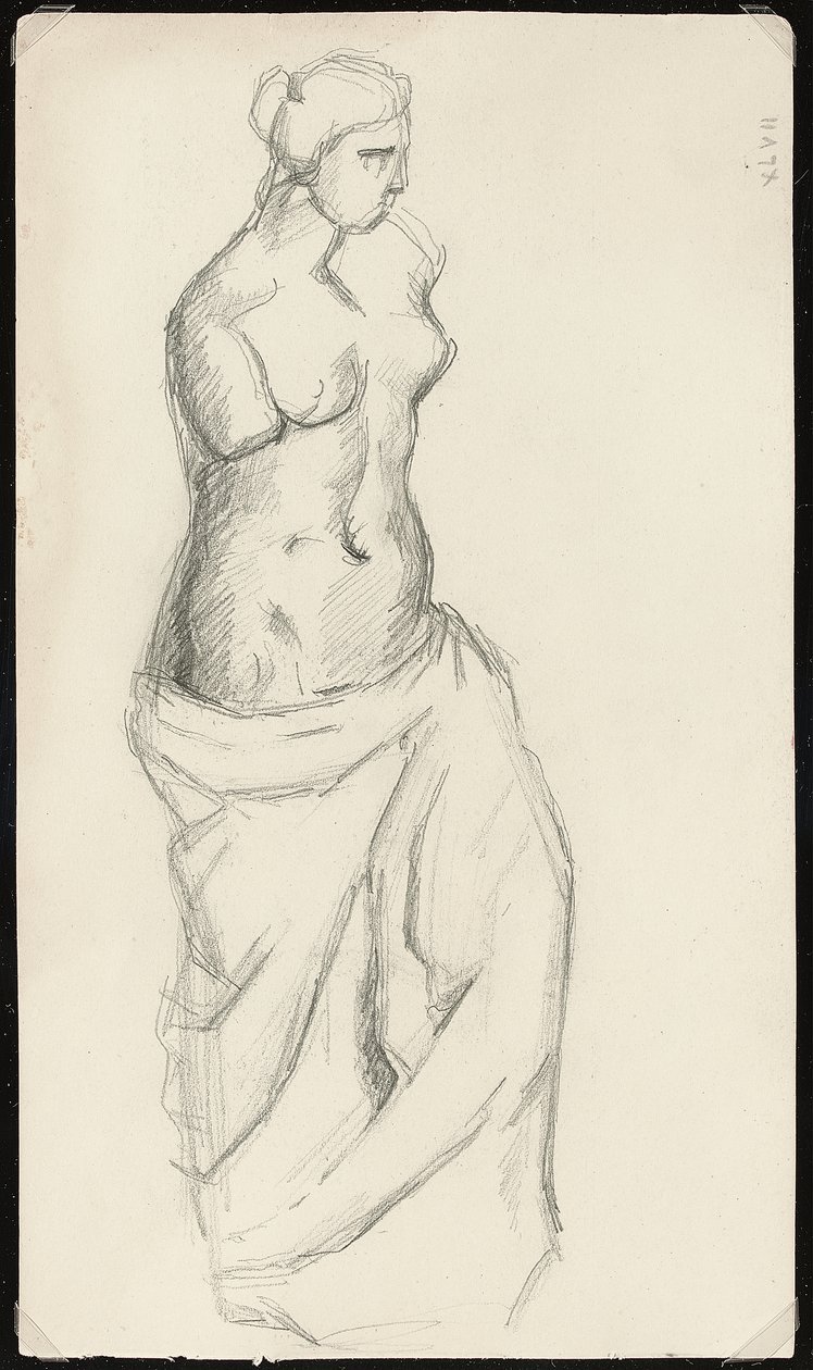 Según la antigüedad: Venus de Milo, c.1872-73 de Paul Cézanne
