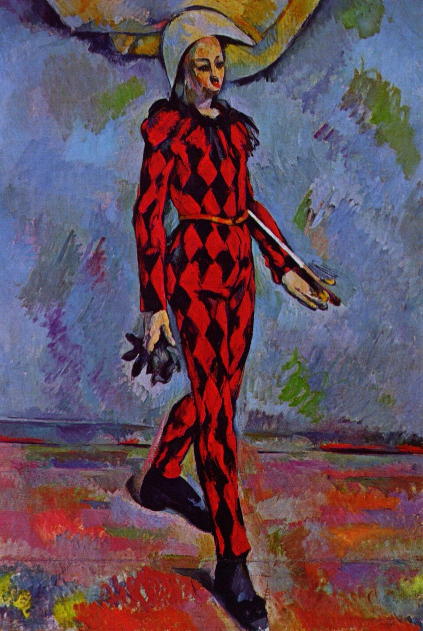 Francés: Arlequin Harlequin de Paul Cézanne
