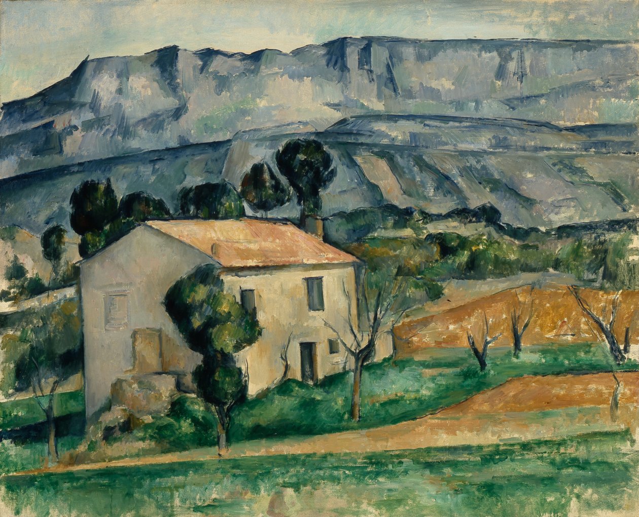 Francés:  Maison en Provence Casa en Provenza de Paul Cézanne