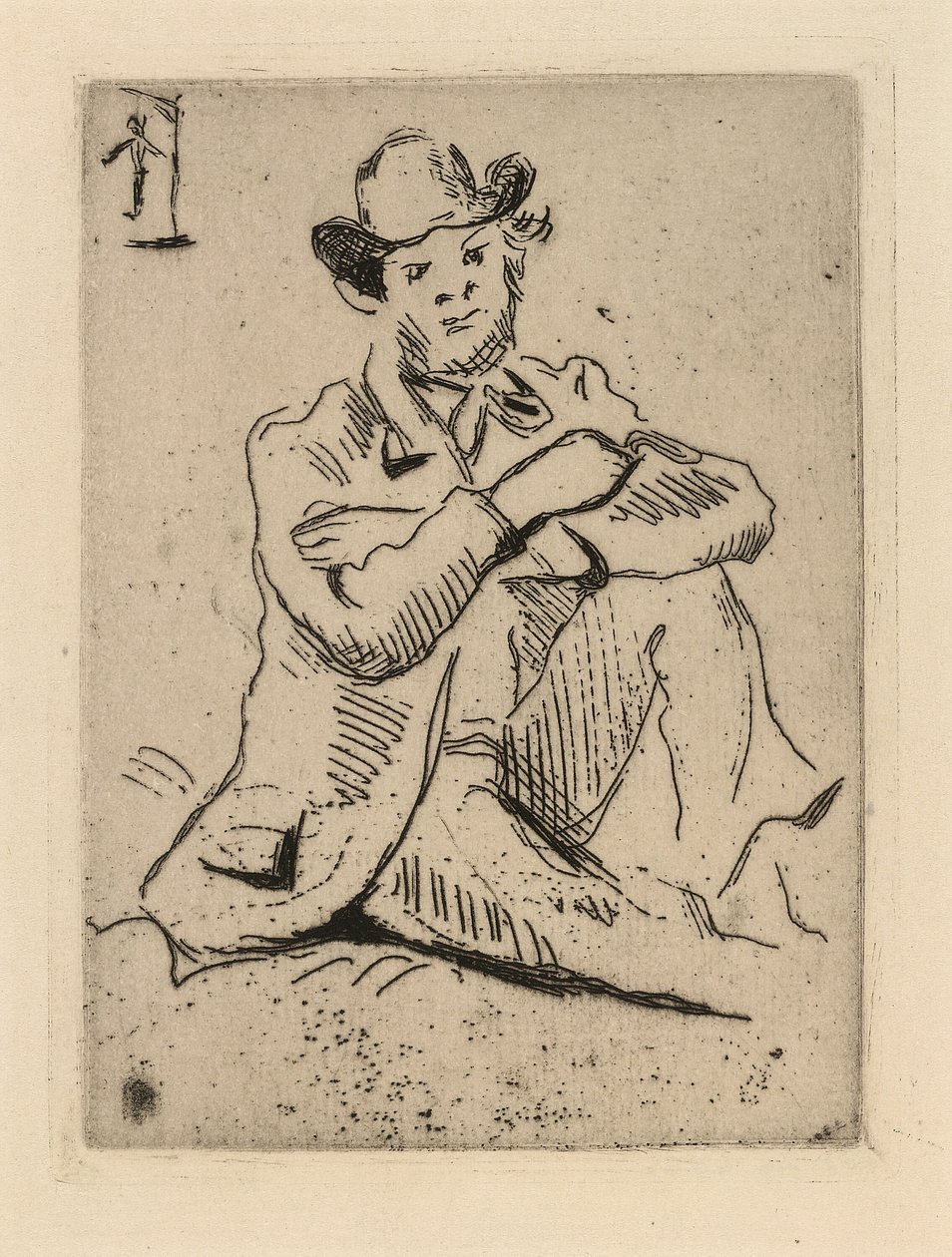 Guillaumin con el ahorcado de Paul Cézanne