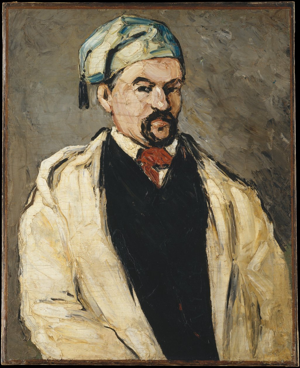El hombre del sombrero de algodón de Paul Cézanne