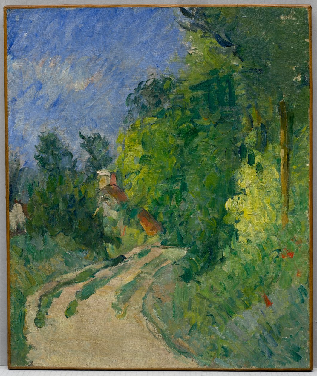 La Route tournante en la maleza de Paul Cézanne