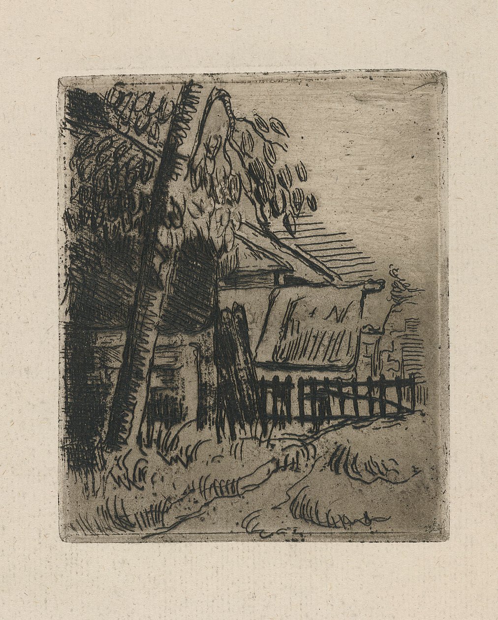 Paisaje en Auvers de Paul Cézanne