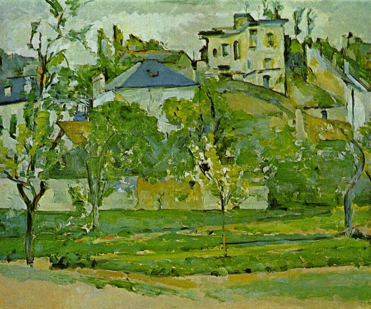 Le Jardin de Maubuisson, Pontoise de Paul Cézanne