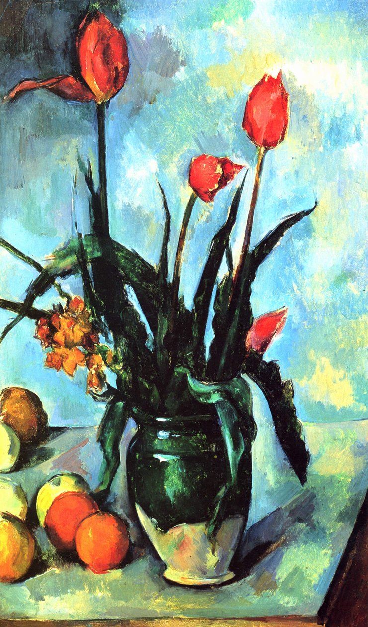 Le Vase de tulipes de Paul Cézanne