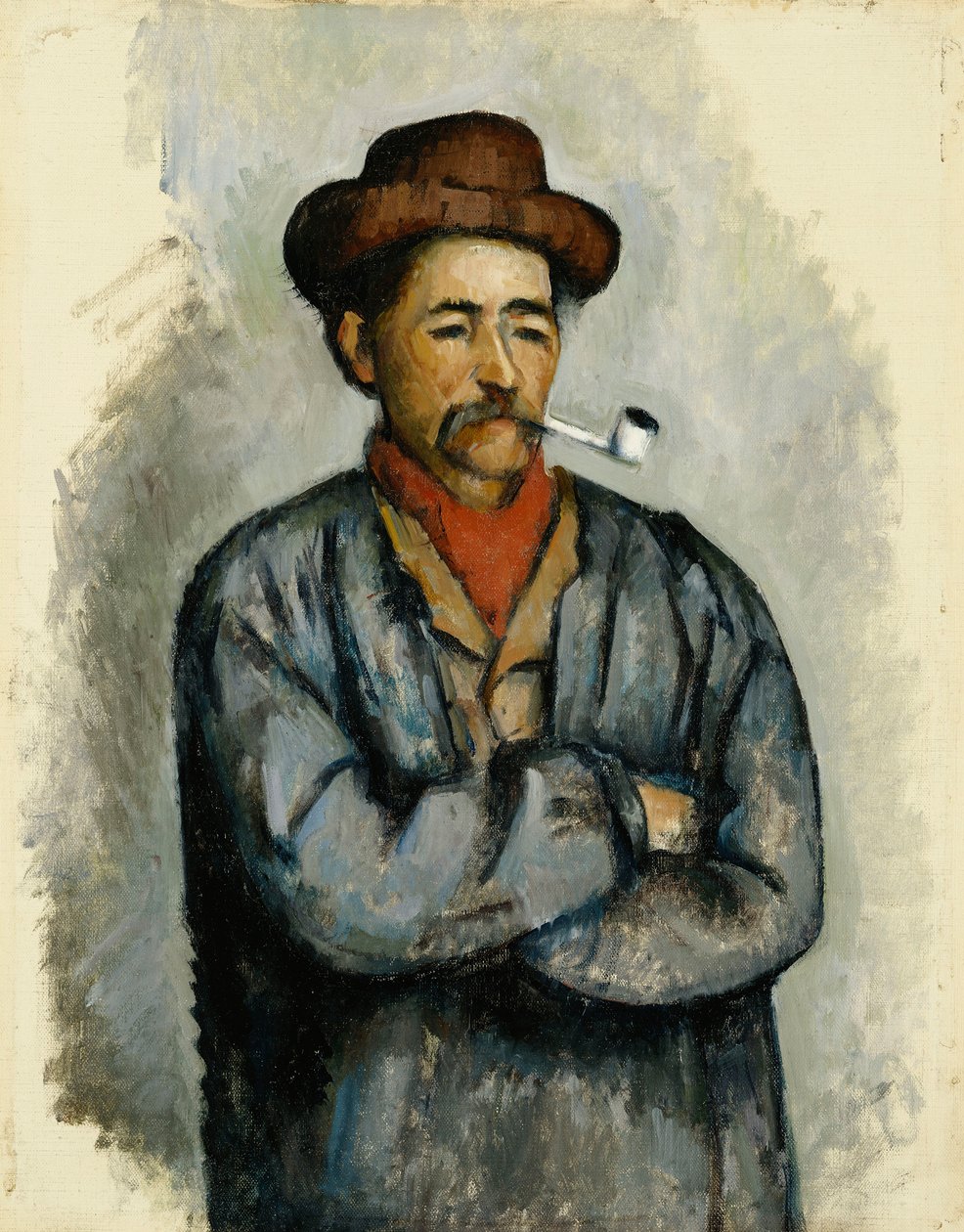 Hombre con una pipa, c.1890-92 de Paul Cézanne