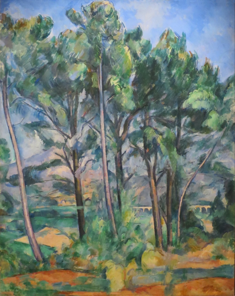 Montaña Sainte-Victoire y viaducto de Valcros de Paul Cézanne
