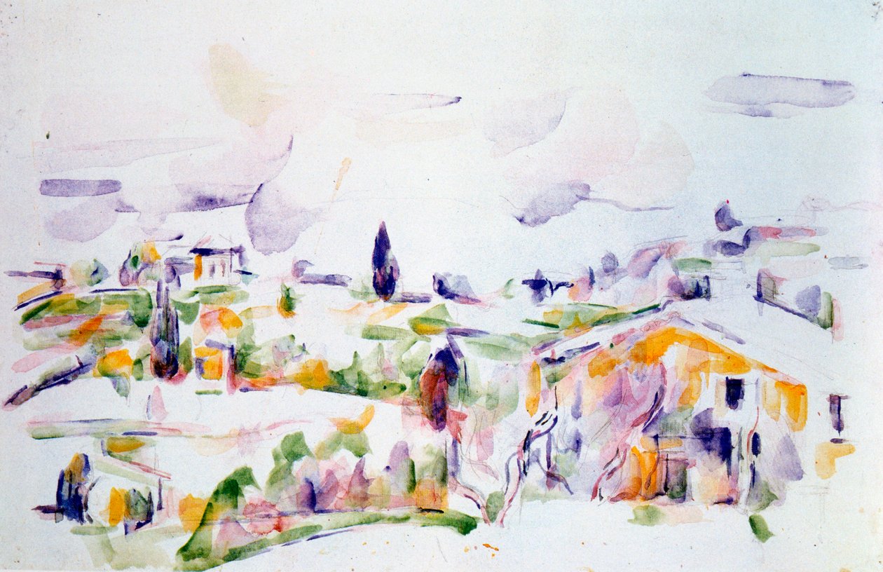 Pasaje por Provenza, c1900-1906 de Paul Cézanne