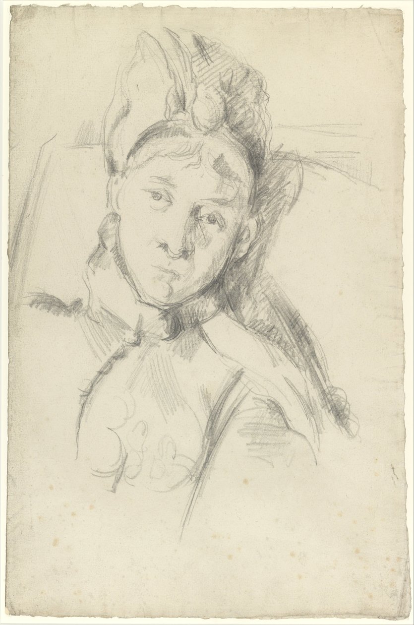 Retrato de Hortense Cézanne-Figuet, la esposa del artista de Paul Cézanne