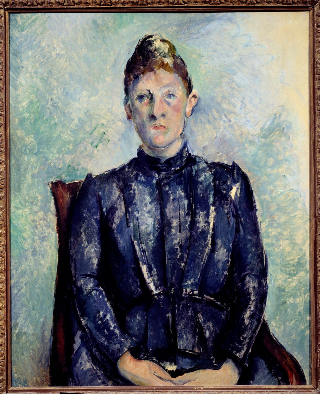 Retrato de Madame Cezanne de Paul Cézanne
