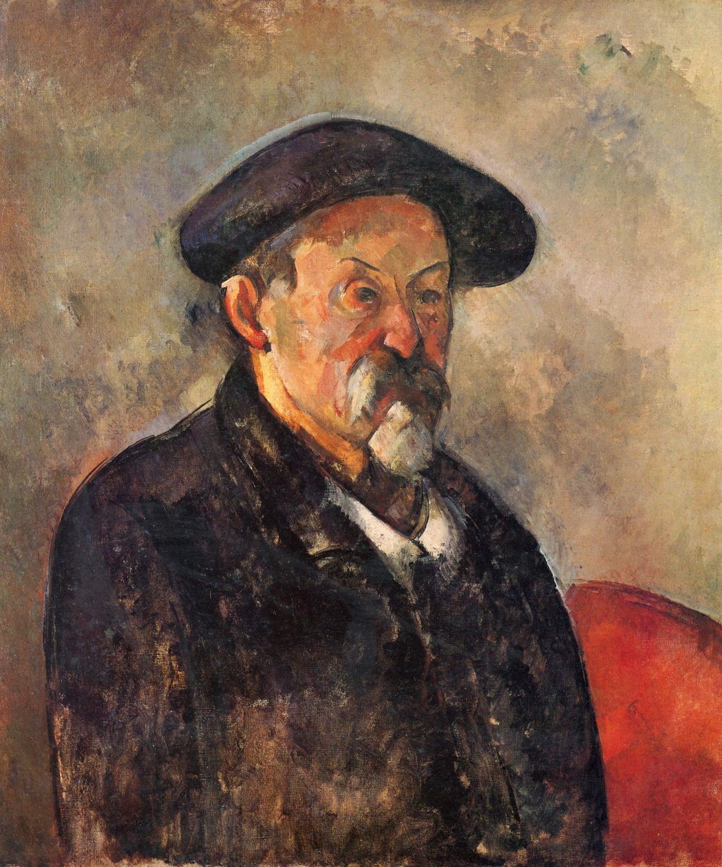 Autorretrato con boina de Paul Cézanne