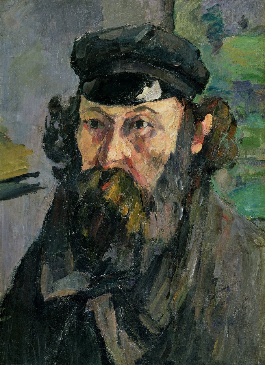 Autorretrato con gorra de Paul Cézanne