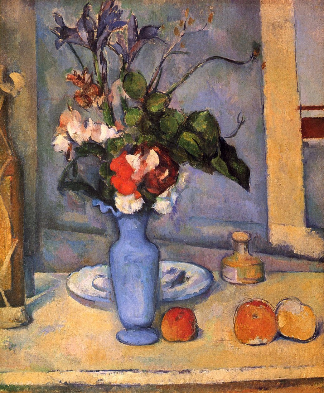 Bodegón con jarrón azul de Paul Cézanne