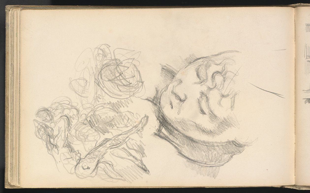 Estudios Incluyendo a Madame Cézanne de Paul Cézanne