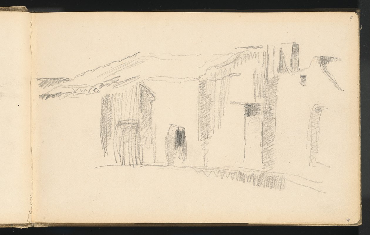 Estudio de casas de Paul Cézanne