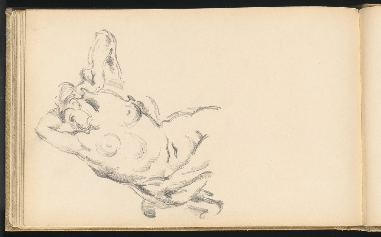 Estudio de la figura alegórica Bellona en "La apoteosis de Enrique IV" de Rubens de Paul Cézanne