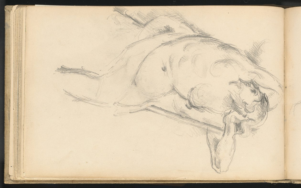 Estudio de la figura alegórica Bellona en "La apoteosis de Enrique IV" de Rubens de Paul Cézanne