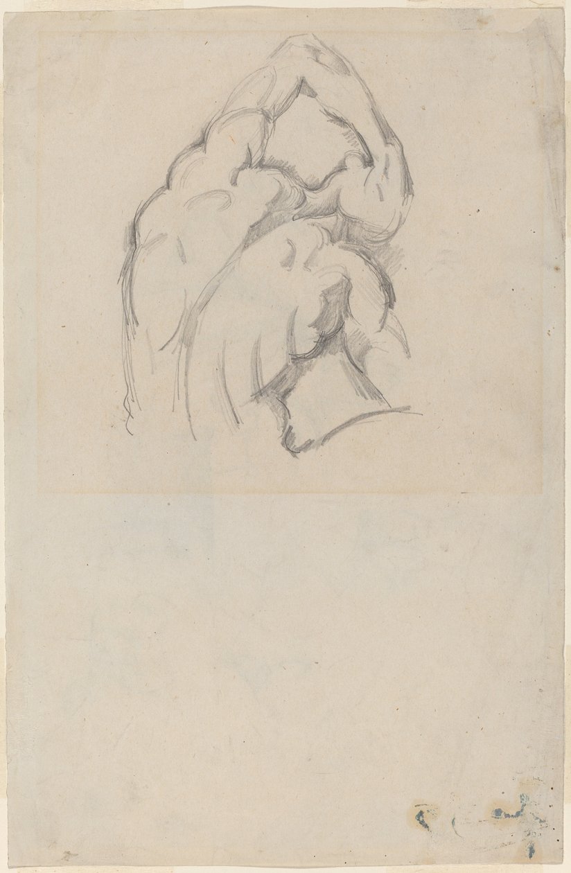 Estudio del "Ecorché" (recto) de Paul Cézanne