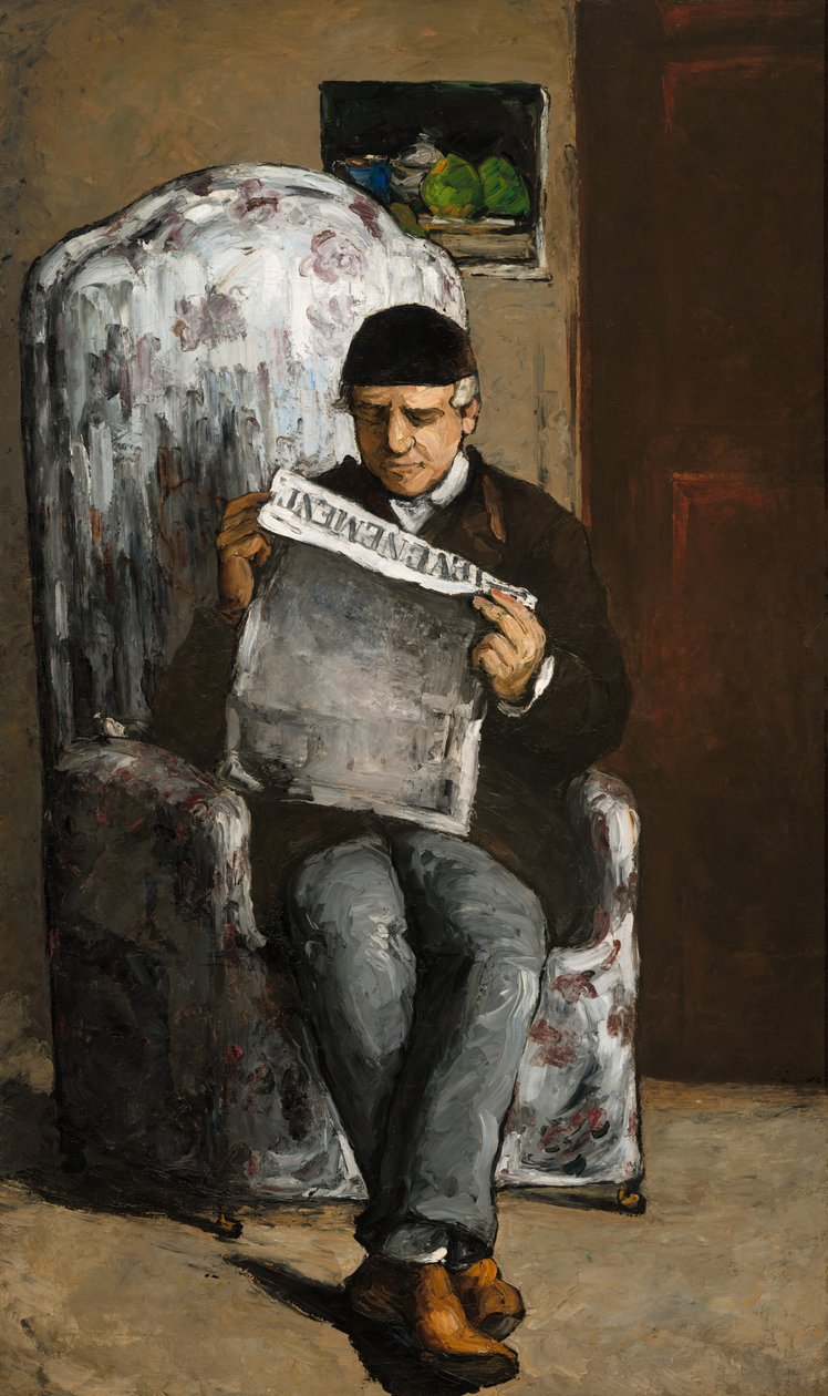 El padre del artista, leyendo "L