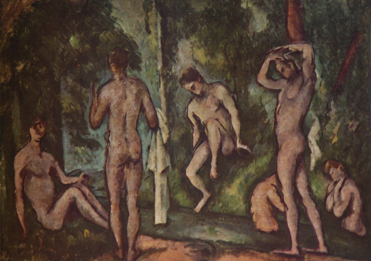 Los bañistas, 1894, 1937 de Paul Cézanne