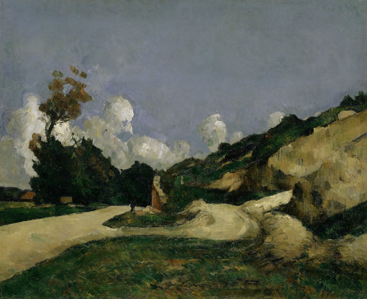 El camino rural, c.1871 de Paul Cézanne