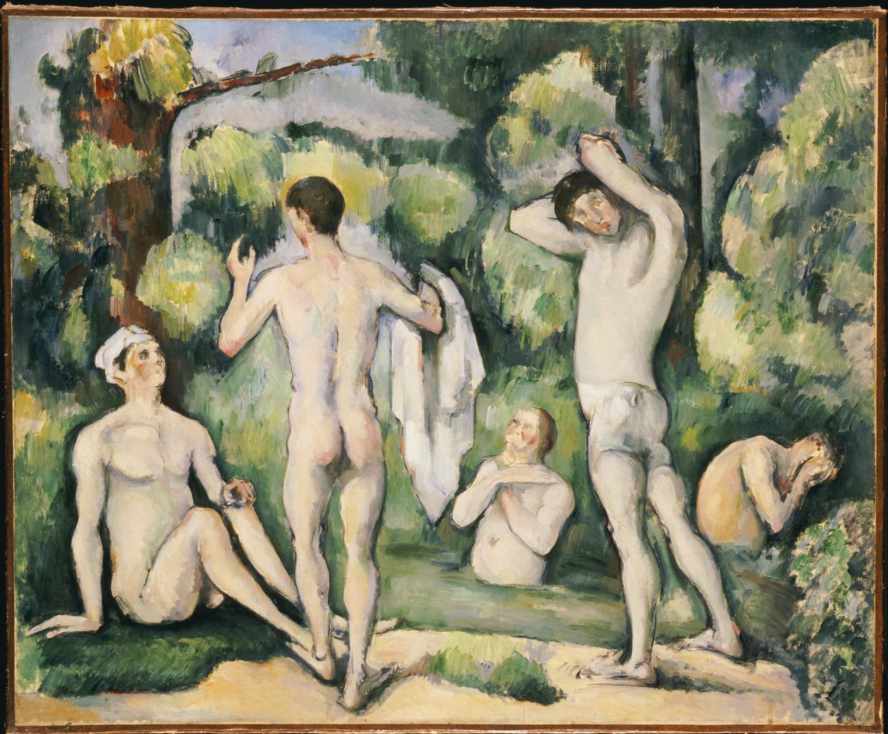 Las Cinco Bañistas de Paul Cézanne