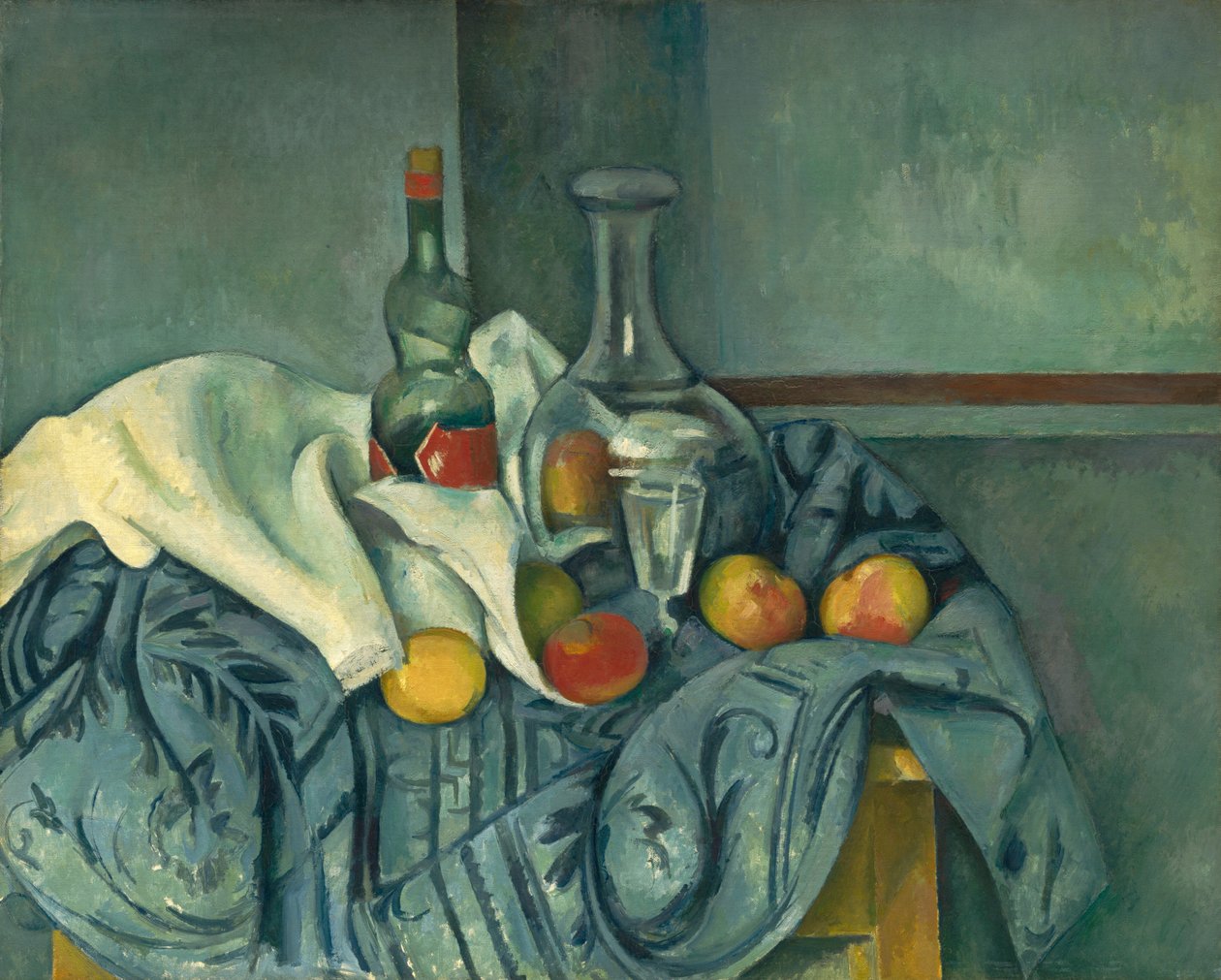 La botella de menta de Paul Cézanne
