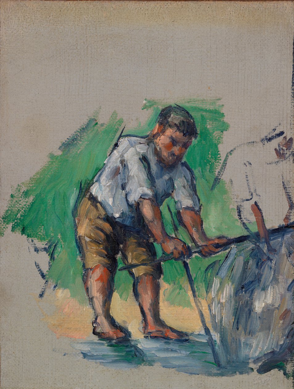 La perforadora de pozos (Le Foreur) de Paul Cézanne