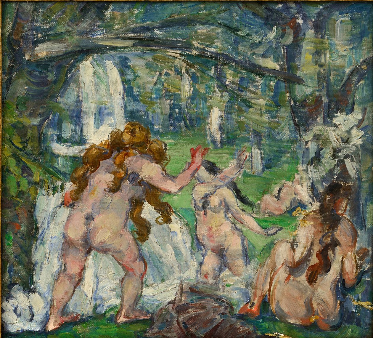 Tres bañistas de Paul Cézanne
