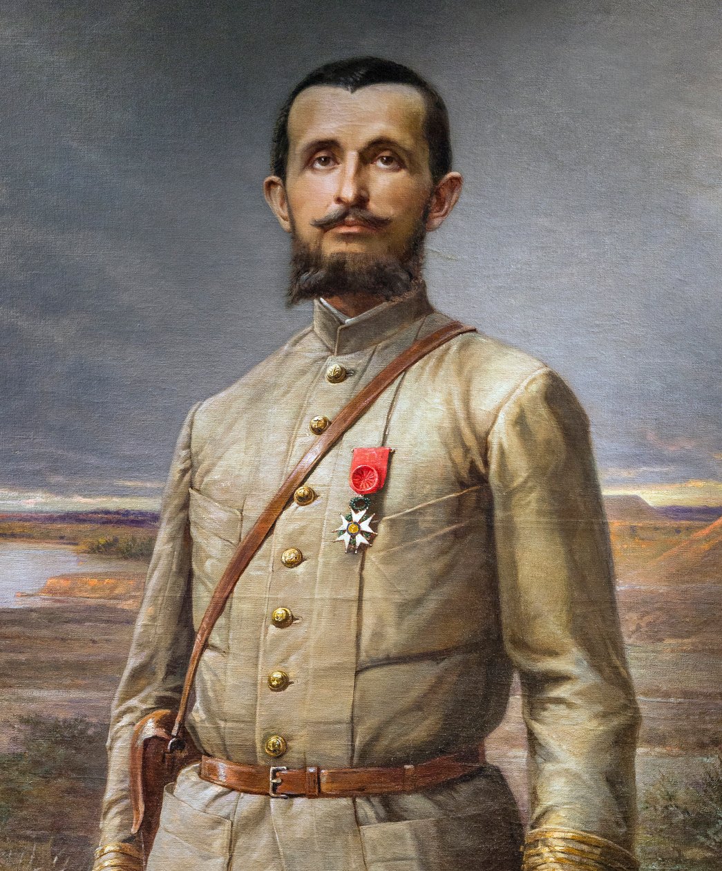 (detalle) “Le commandant Marchand” (Jean Baptiste - Jean-Baptiste Marchand) de Paul Dominique Philippoteaux