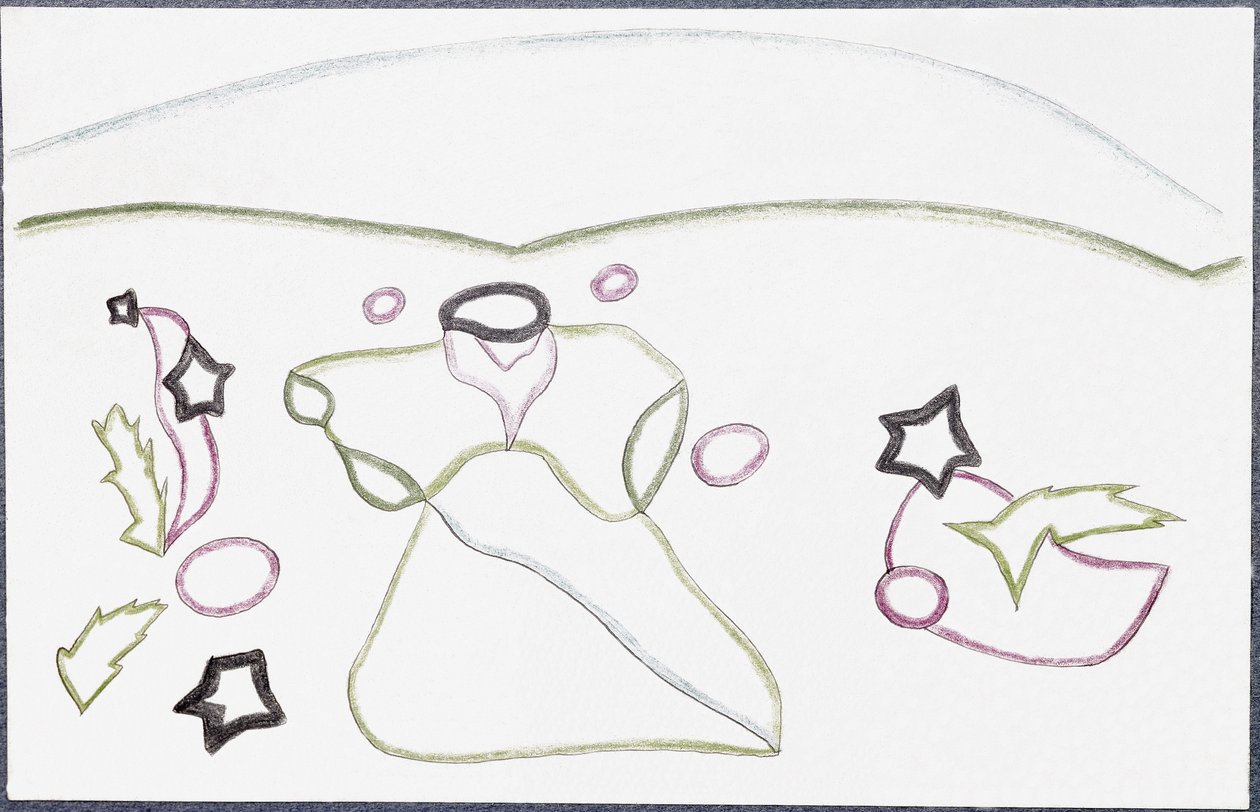 Santos y estrellas (Dibujo de Paul Eluard