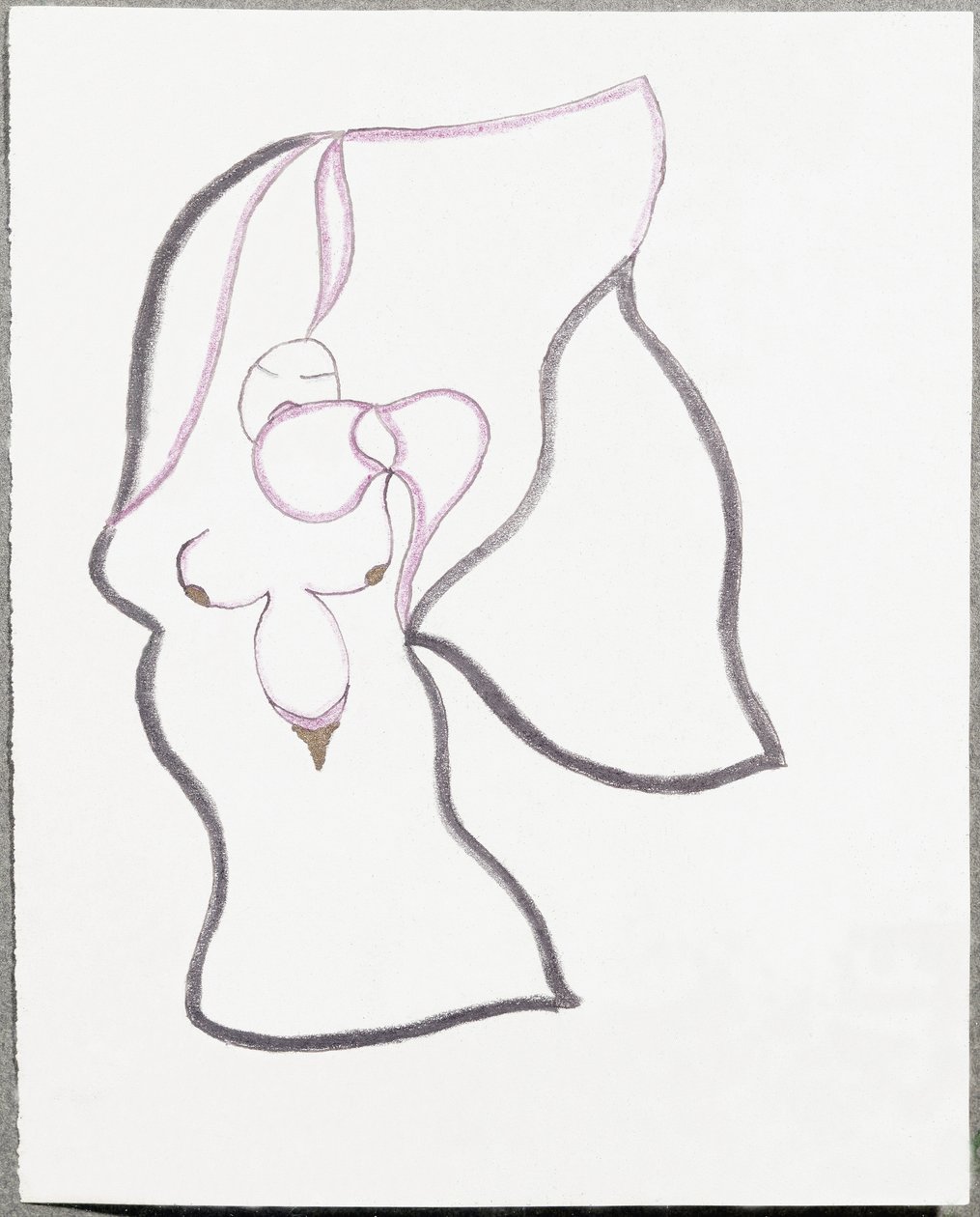Mujer-Flor (Dibujo de Paul Eluard