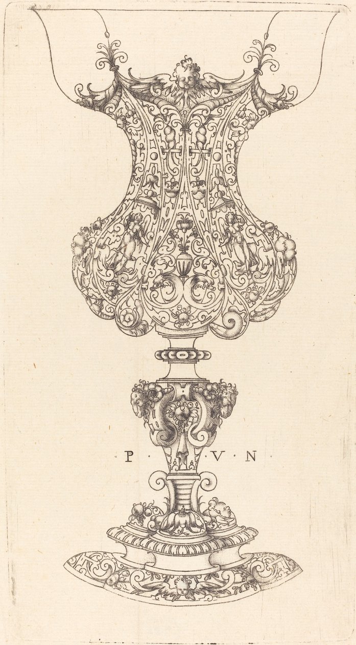 Jarrón ornamentado de Paul Flindt II