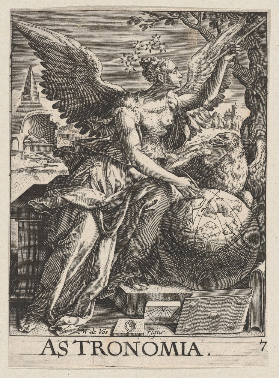Placa 7: Astronomía, de Las Siete Artes Liberales de Paul Fürst
