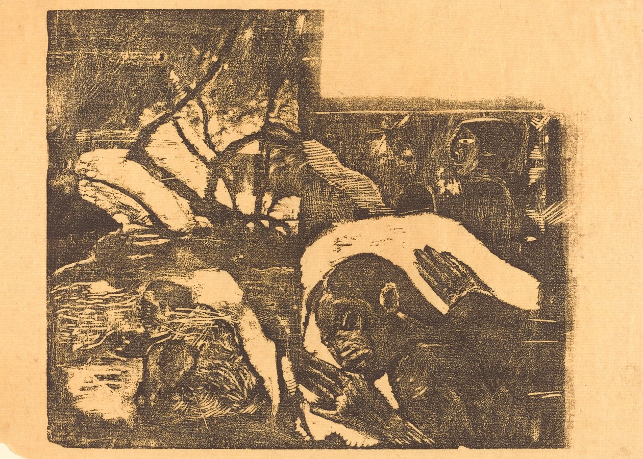 Una Mujer Maori en un Bosque; Manao Tupapau (Ella es Acechada por un Espíritu) de Paul Gauguin