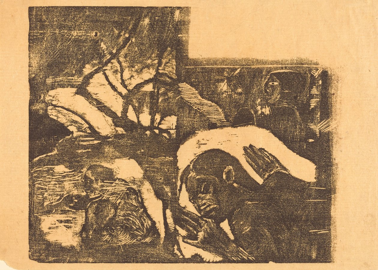 Eine Maori-Frau im Wald; Manao Tupapau (Sie wird von einem Geist heimgesucht) de Paul Gauguin