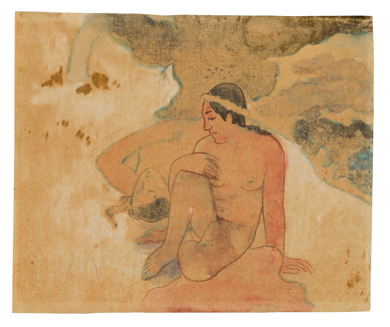 ¿Aha oe feii? (¿Qué! ¿Estás celoso?) de Paul Gauguin