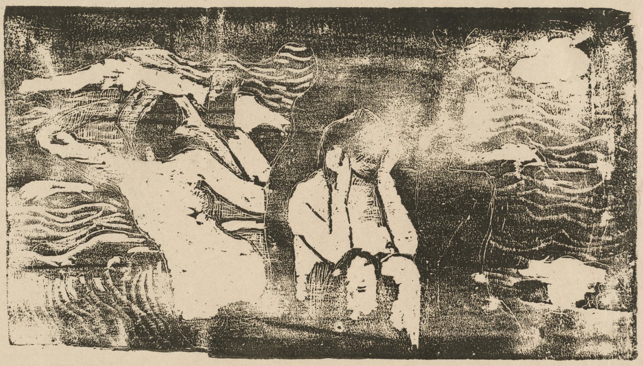 En las Rocas Negras Aux roches noires, en o después de 1895 de Paul Gauguin