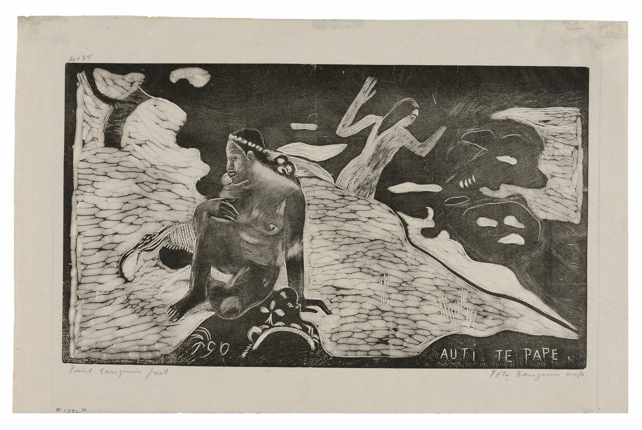 Auti te pape (Mujeres en el río) de la suite Noa Noa de Paul Gauguin