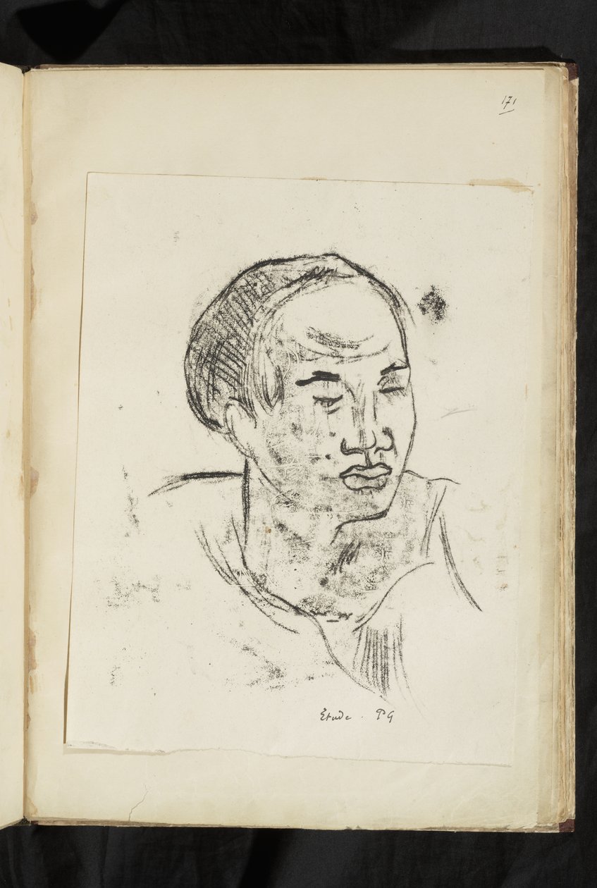 Avant et après - Cabeza de una mujer marquesana de Paul Gauguin