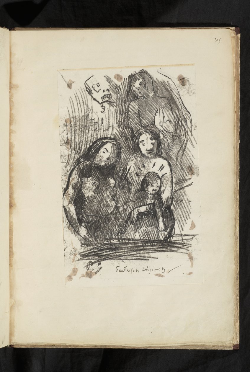 Fragmento de la Natividad de Paul Gauguin