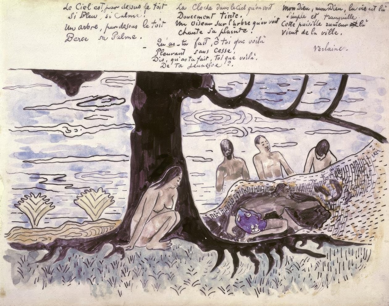 Bañistas de Paul Gauguin