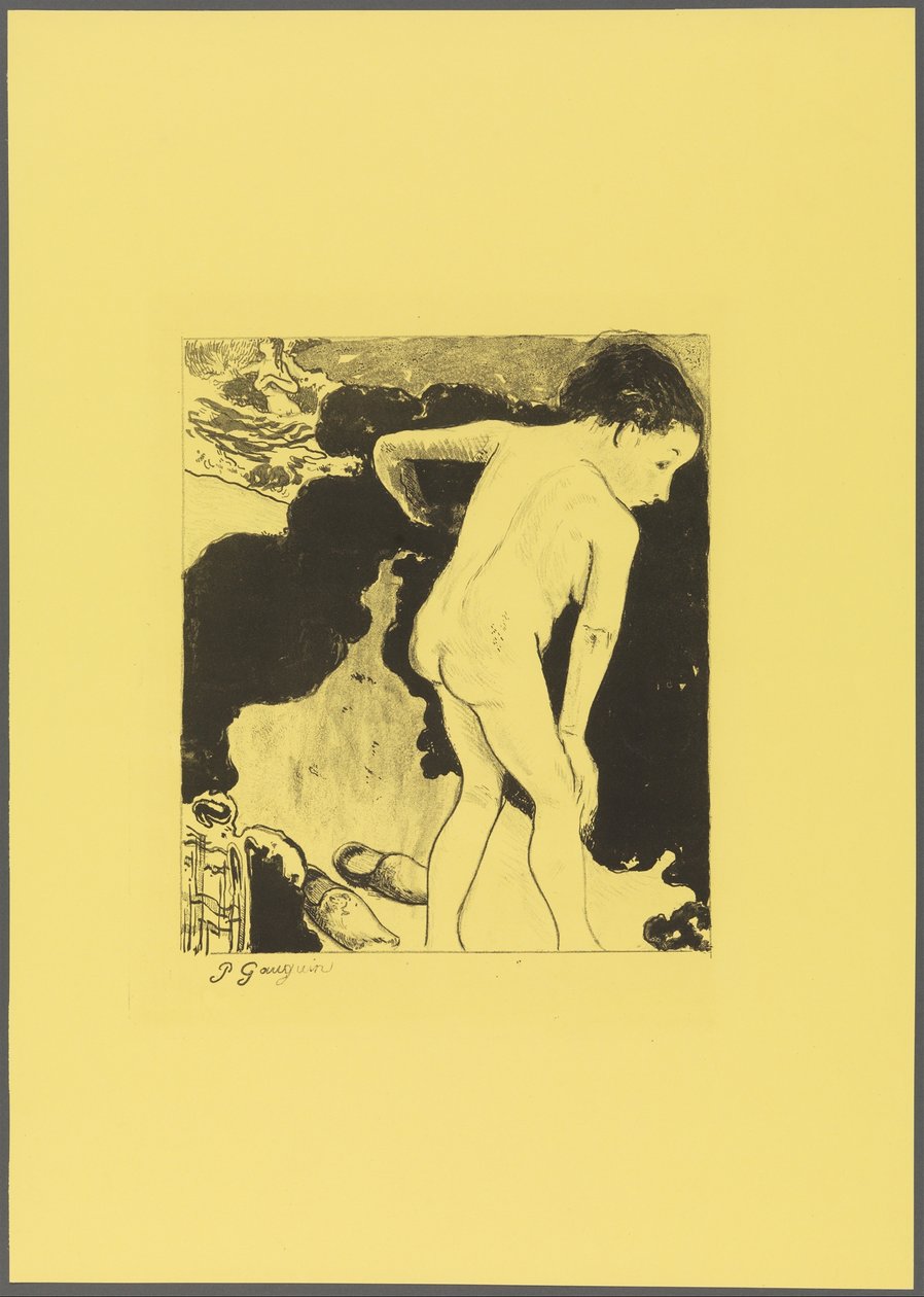 Badende in der Bretagne, aus der "Volpini Suite: Dessins lithographiques" de Paul Gauguin